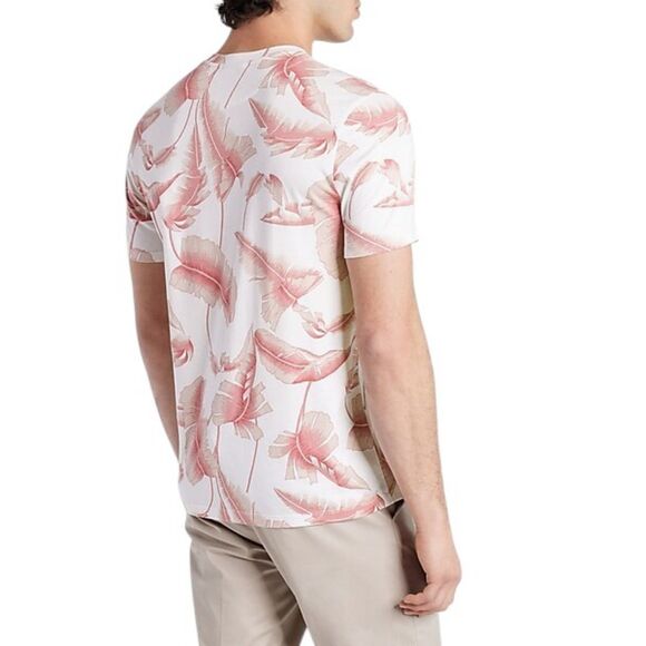Express Leaf Print Crew Neck T-Shirt | Sz: XL | NWT - Picture 3 of 4